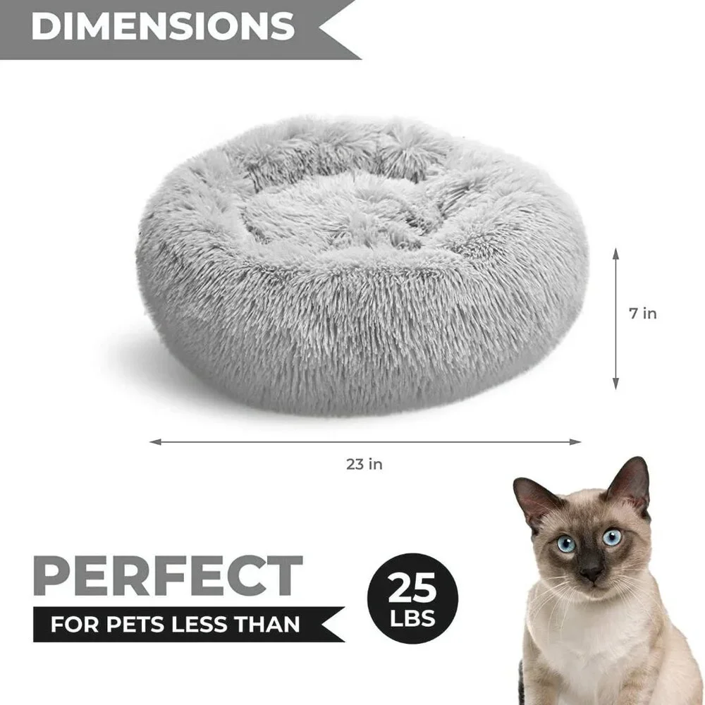 Whiskers & Friends Cat Bed, Cat Beds for Indoor Cats Washable